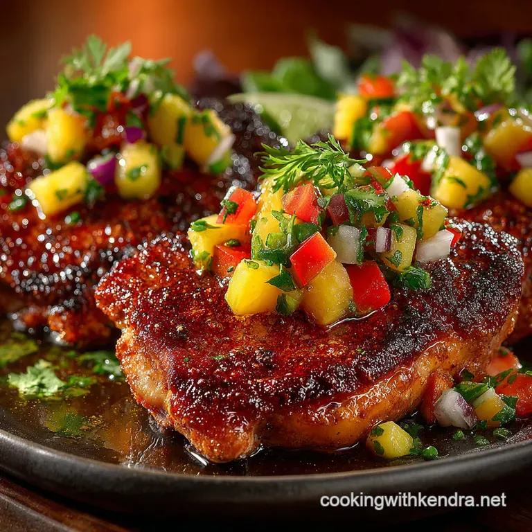 Achiote Chicken with Roasted Pineapple Salsa