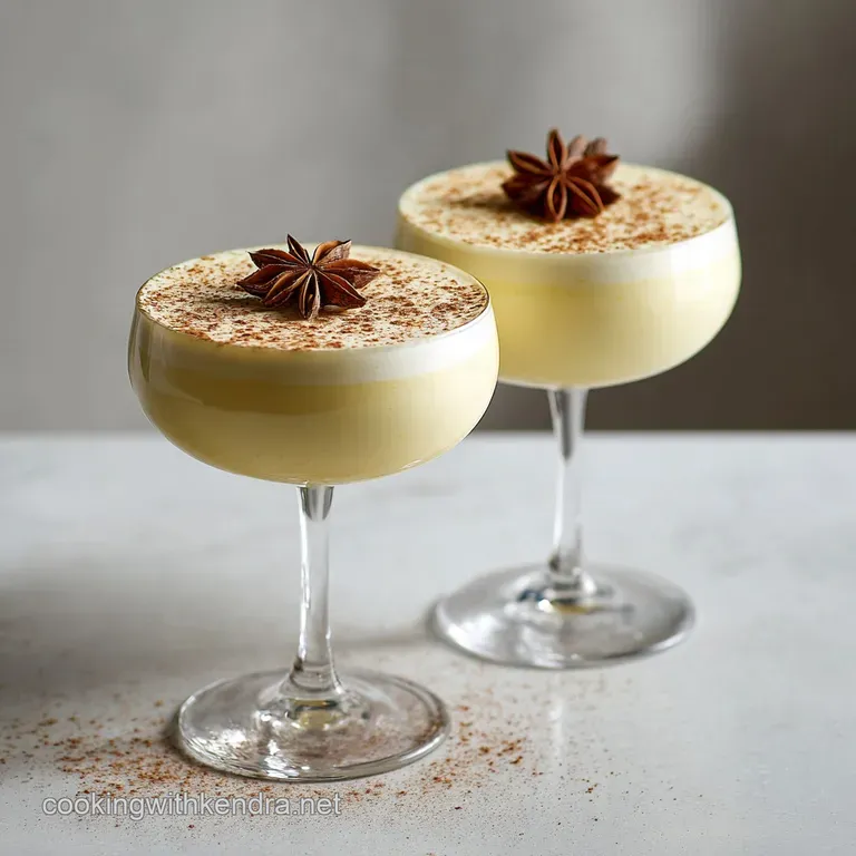 Egg Nog Cocktail: Aged Custard Base Recipe presentation