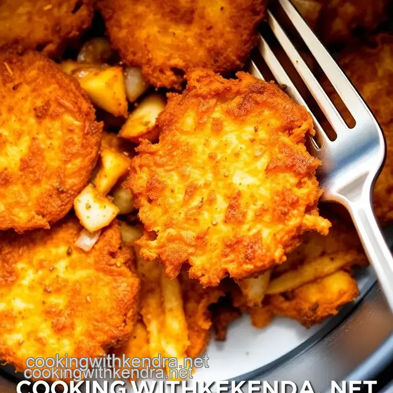 Crispy Air Fryer Hash Brown Patties presentation