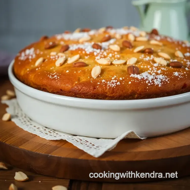 Almond Nut Cake Recipe presentation