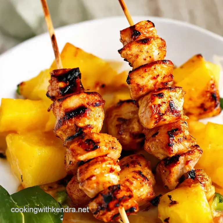 Aloha Skewers Grilled Pineapple Chicken Paradise