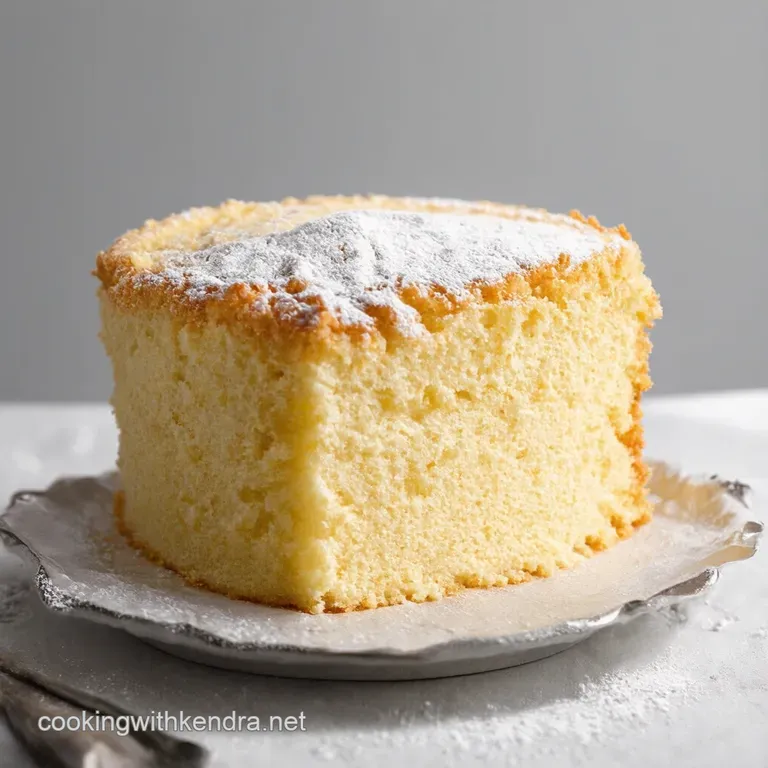 Angel Food Cake with Lemon Glaze Light as a Feather