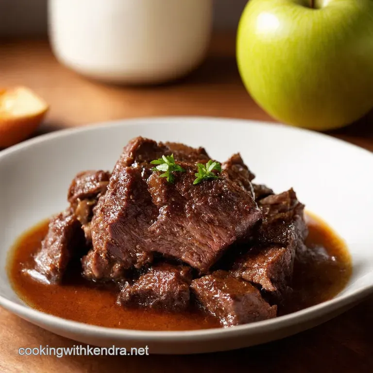 Apple Cider Braised Short Ribs presentation