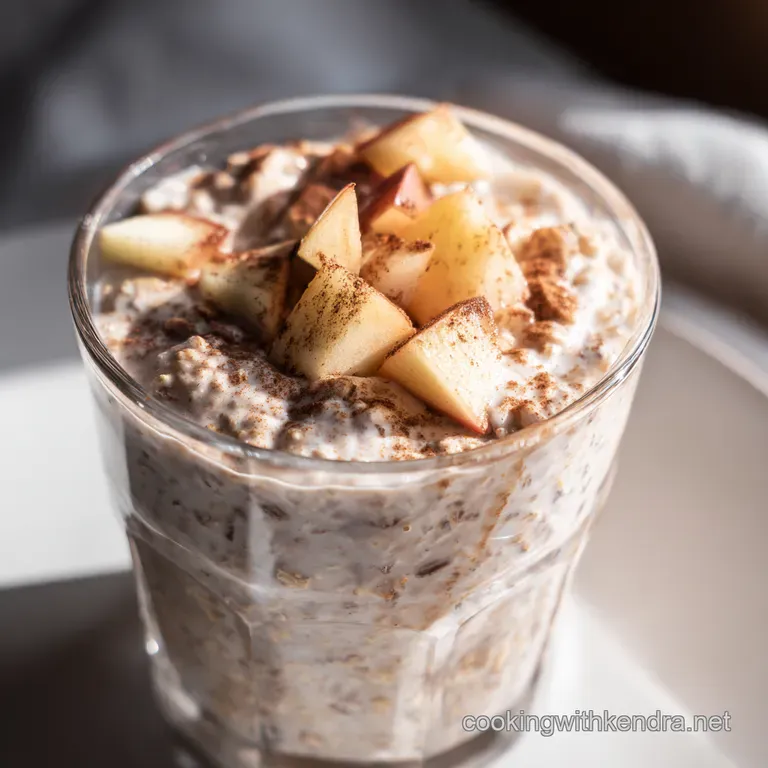 Apple Cinnamon Overnight Oats presentation