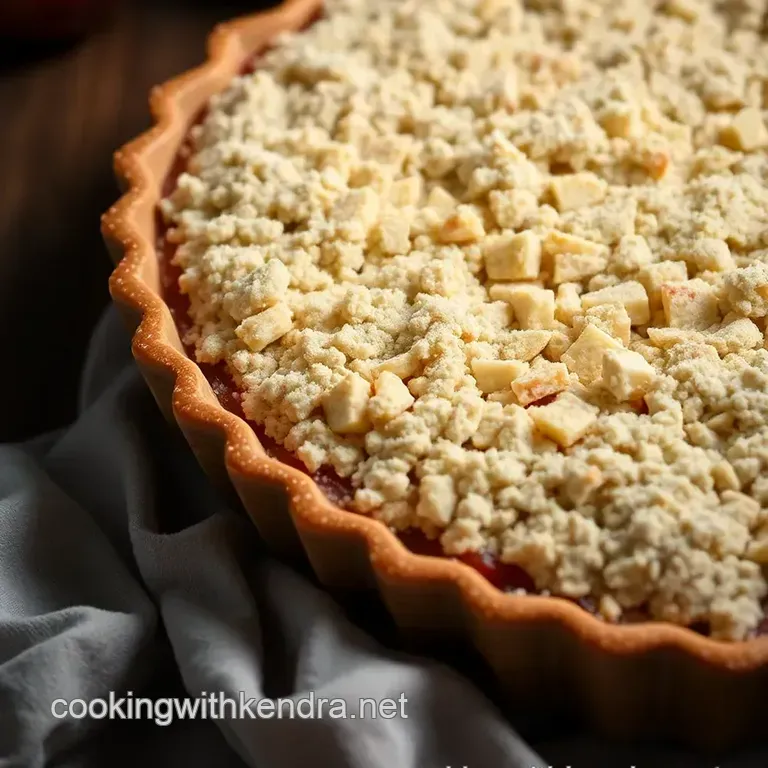Apple Crumble Slab Pie presentation