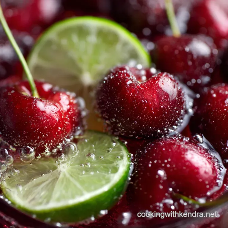 Artisanal Cherry Limeade Concentrate the Ultimate Summer Thirstquencher presentation