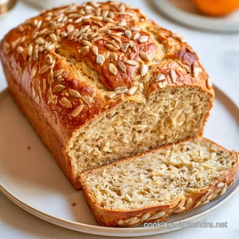 Sliced rustic loaves on a wooden board, showing a textured, seed-rich crumb and a warm, golden-brown toasted crust.