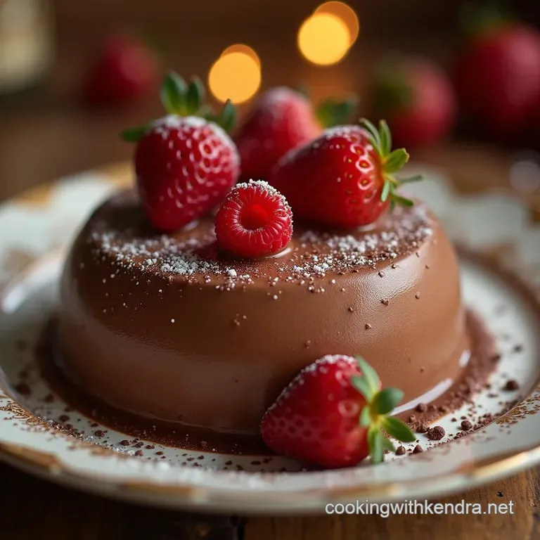 The Cloud Nine Classic Authentic French Chocolate Mousse Mousse Au Chocolat presentation