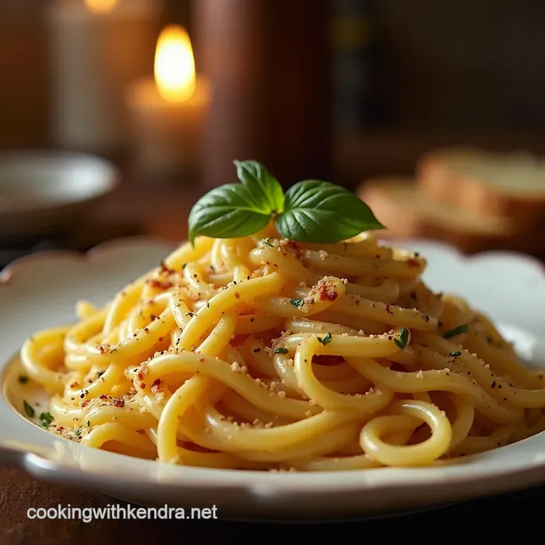 The Roman Gold Standard Authentic Pasta Carbonara presentation