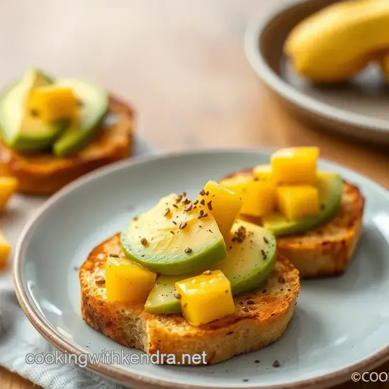 Toast Avocado Mango Delight Quick & Easy