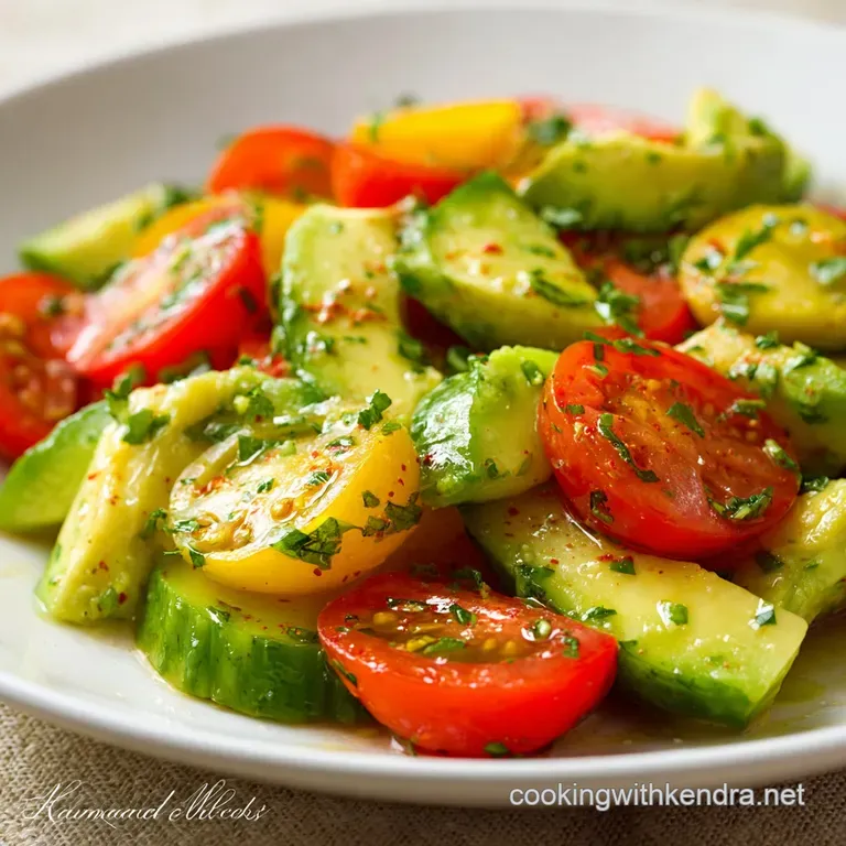Avocado Tomato Cucumber Salad: the Ultimate 15-Minute Summer Crunch presentation