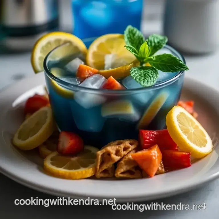 Azure Bliss: Crafting Exquisite Blue Cocktails presentation