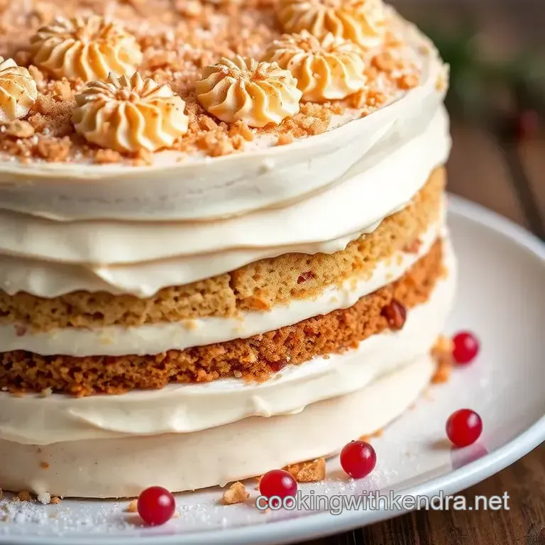 Winter Layer Cake Delight presentation