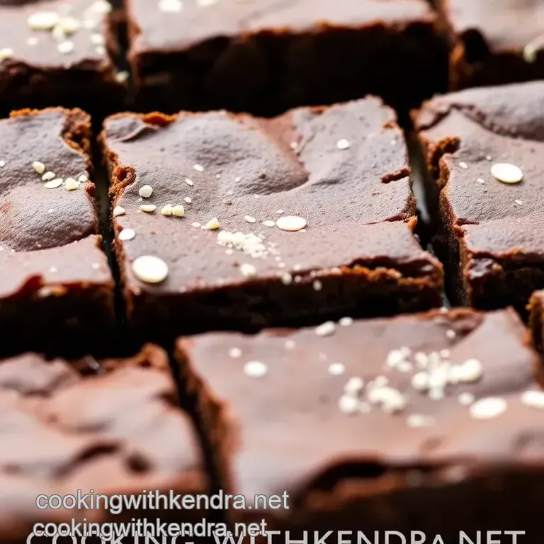 Nutty Cosmic Brownies: Guilt-Free Almond Flour Delight presentation