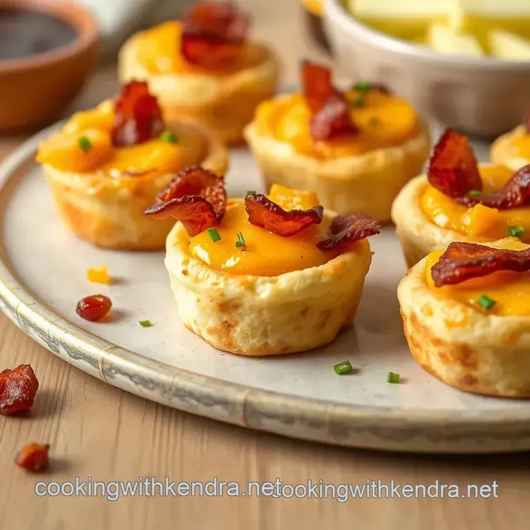 Bake Bacon Beer Cheddar English Muffin Bites presentation