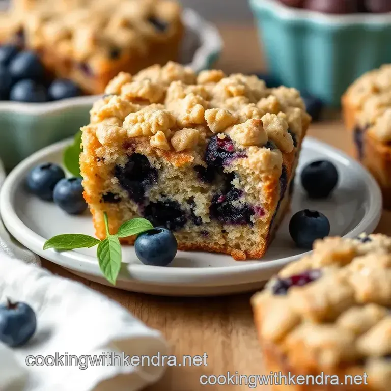 Blueberry Crumb Cakes presentation