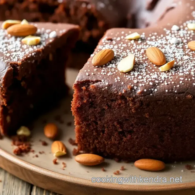 Prolific Oven Chocolate Orange Almond Cake presentation