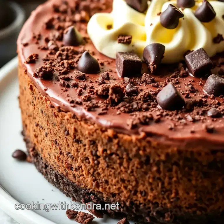 Bake Chocolate Cheesecake: Decadent Delight presentation