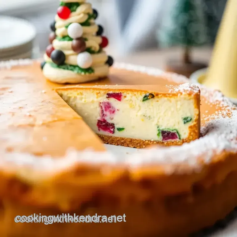 Bake Christmas Tree Cheesecake Delightfully presentation