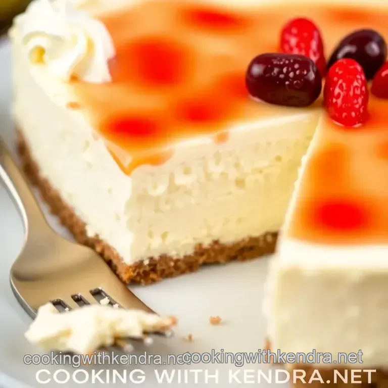 Delightfully Fast Creamy Cheesecake presentation