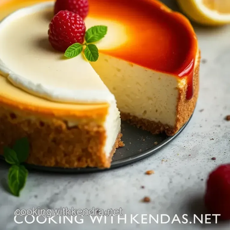 Creamy Delight: Classic French Cheesecake presentation