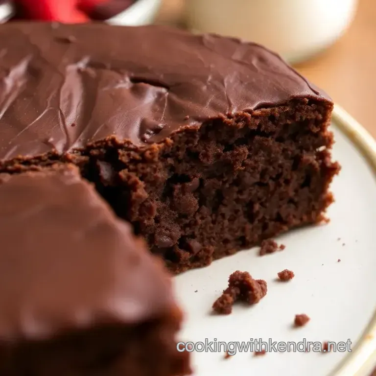 Garbanzo Bean Chocolate Cake presentation