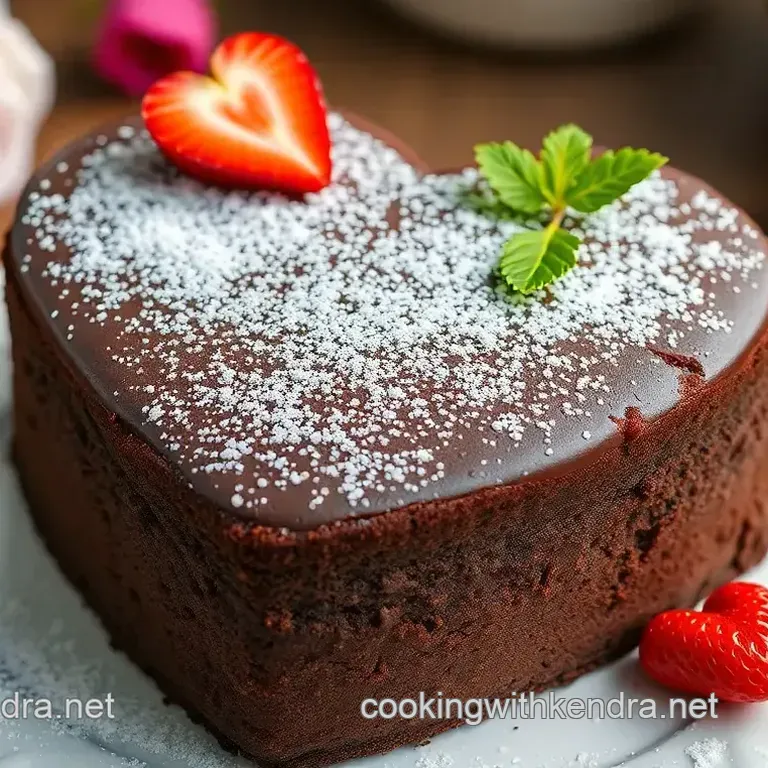 Heart-Shaped Chocolate Cake