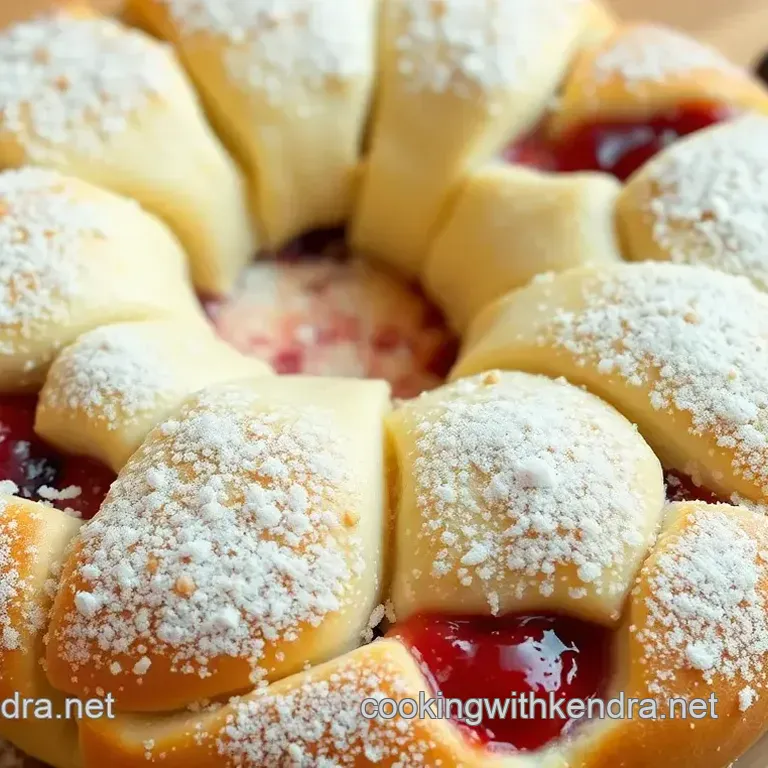Bake Jam Danish Ring with Sweet Fruit Filling