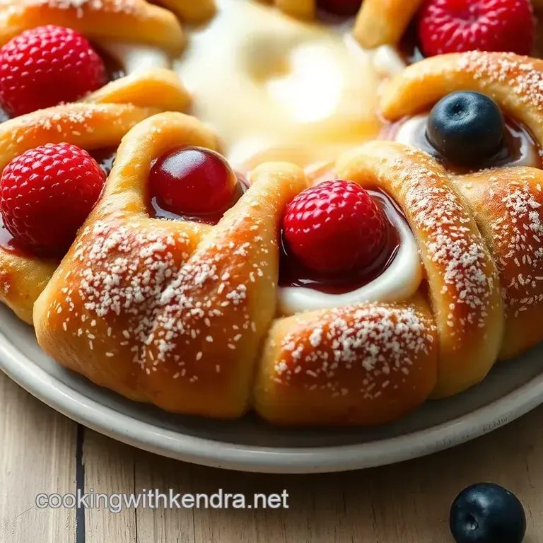 Delightful Fruit Jelly Danish Ring presentation