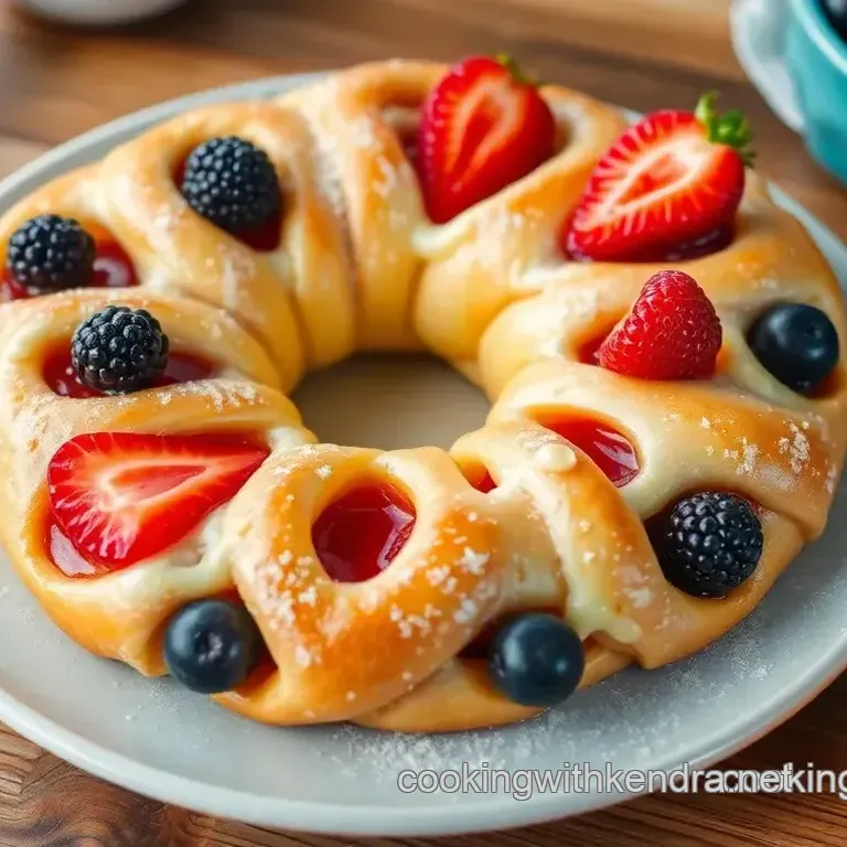 Delightful Fruit Jelly Danish Ring