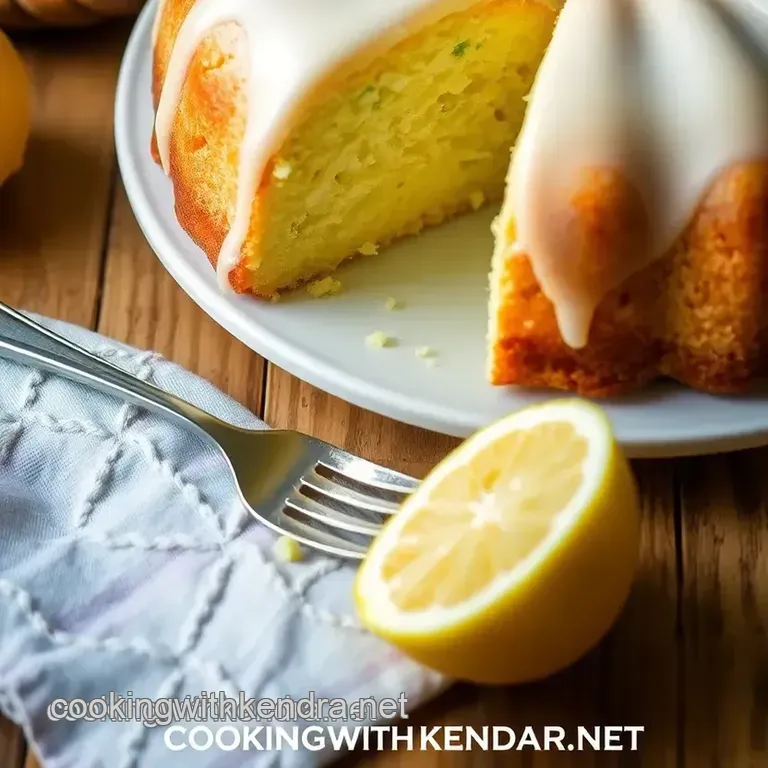 Moist &amp Tangy Lemon Cake - A Delightful Recipe presentation