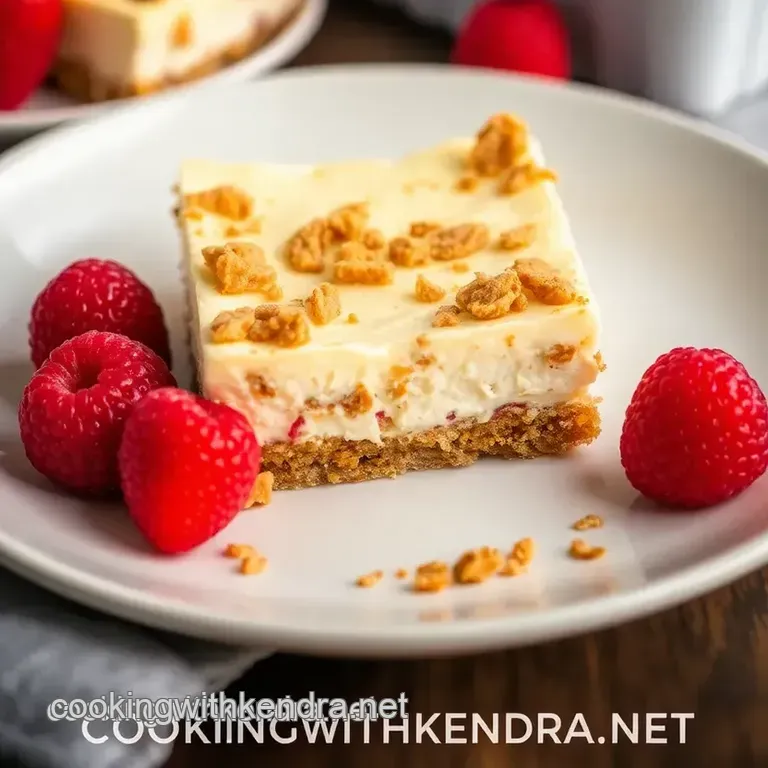 Easy & Creamy Philadelphia Cheesecake Bars presentation