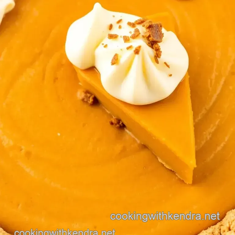 Decadent Pumpkin Pie with a Creamy Twist presentation