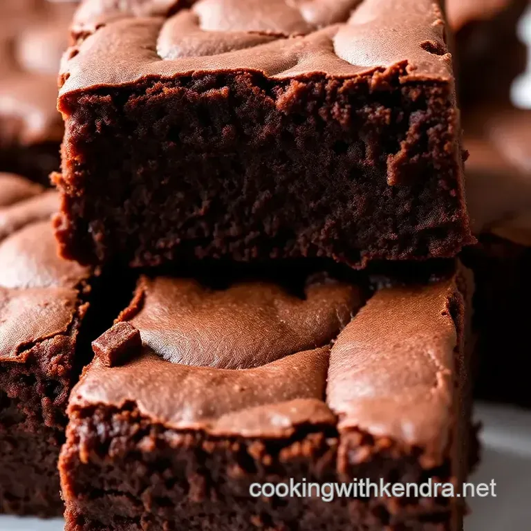 Rich Trader Joe' s Cocoa Powder Brownies presentation