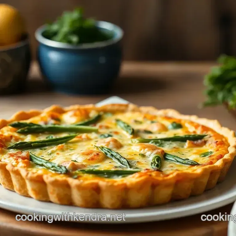 Bake Salmon Asparagus Quiche