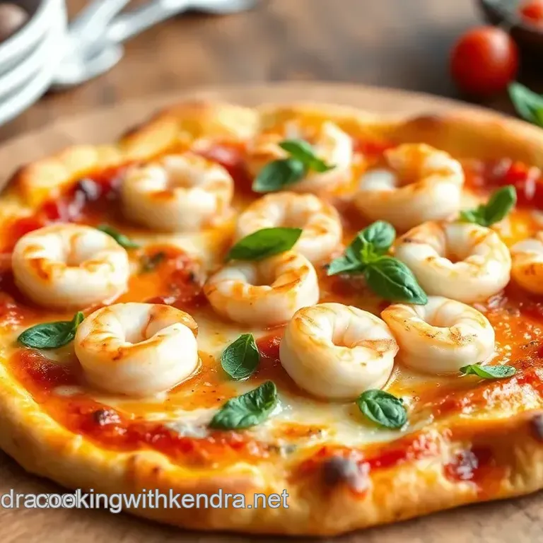 Bake Shrimp Pizzetta with Mediterranean Flair