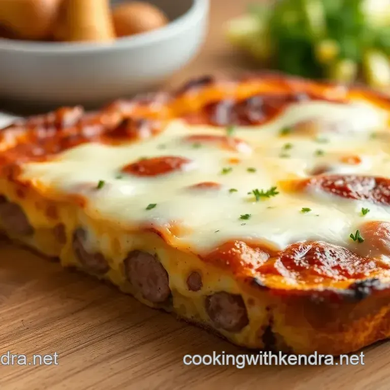 Bake Smoked Sausage Strata with Cheese