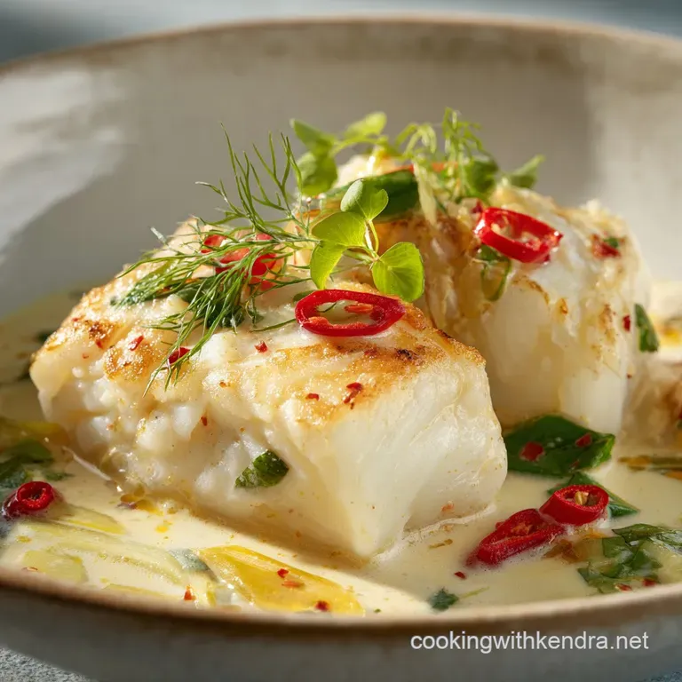 Baked Cod with Coconut and Lemon