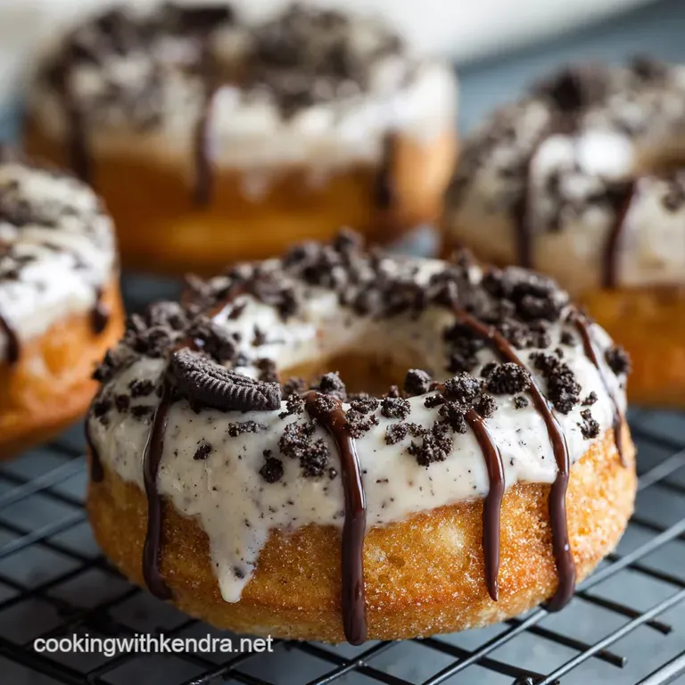 Baked Cookies and Cream Doughnuts the Crumbliest Dreamiest Homemade Treat presentation