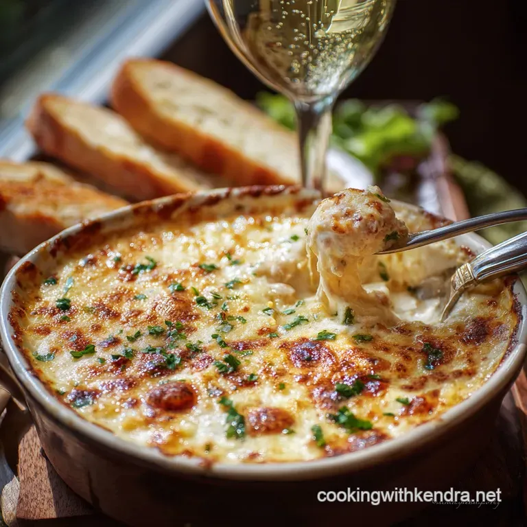 Million Dollar Dip: the Definitive Warm Bubbly Baked Cheese Dip presentation