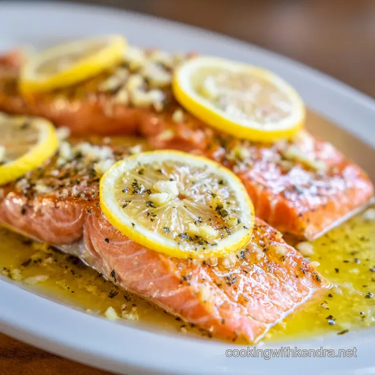 A pink salmon fillet served on a white plate with steamed asparagus and a wedge of zesty yellow lemon on the side.