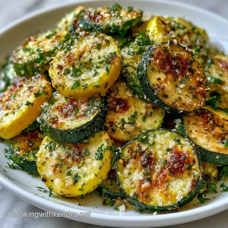 Baked Yellow Squash and Zucchini with Parmesan