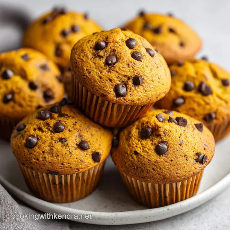 Pumpkin Chocolate Chip Muffins: Bakery Style