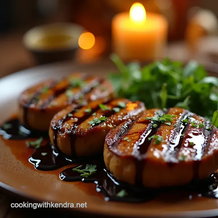 The Ultimate Umami Bomb Smoky Grilled Portobello Steaks with Tangy Balsamic Reduction presentation