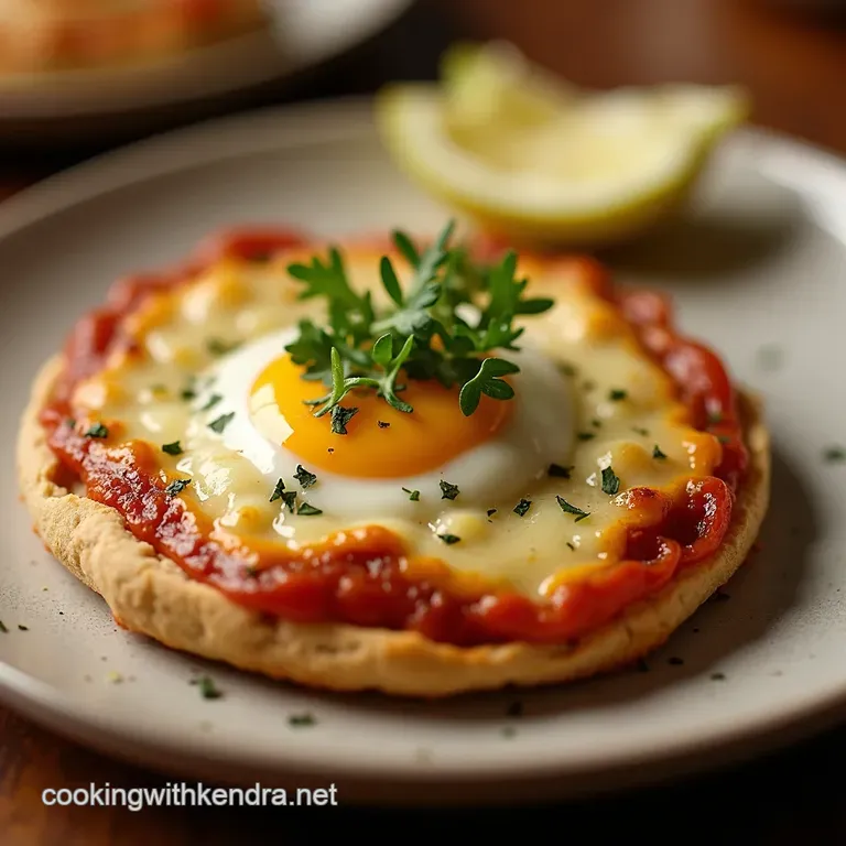 Bangers Mash Muffin Pizzas presentation