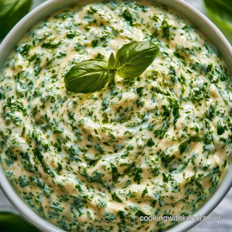 Sliced tender chicken breast in a silky cream sauce on a white plate, garnished with bright green basil leaves.