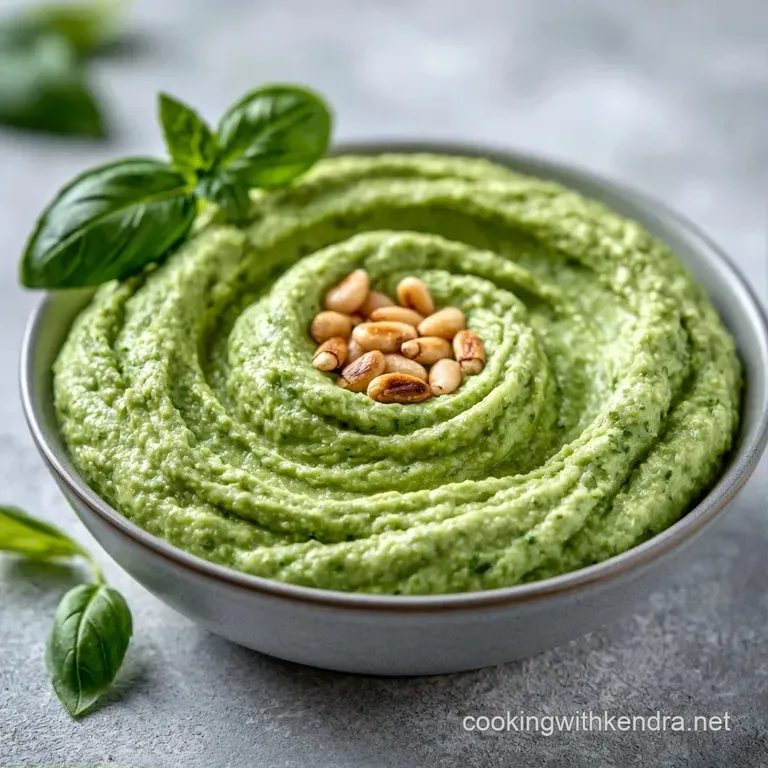 Vibrant green dip in a ceramic bowl surrounded by crisp carrot sticks and toasted pita bread on a rustic wood board.