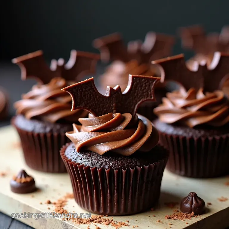 Bat Cave Cupcakes Dark Chocolate Treats with a Secret Surprise