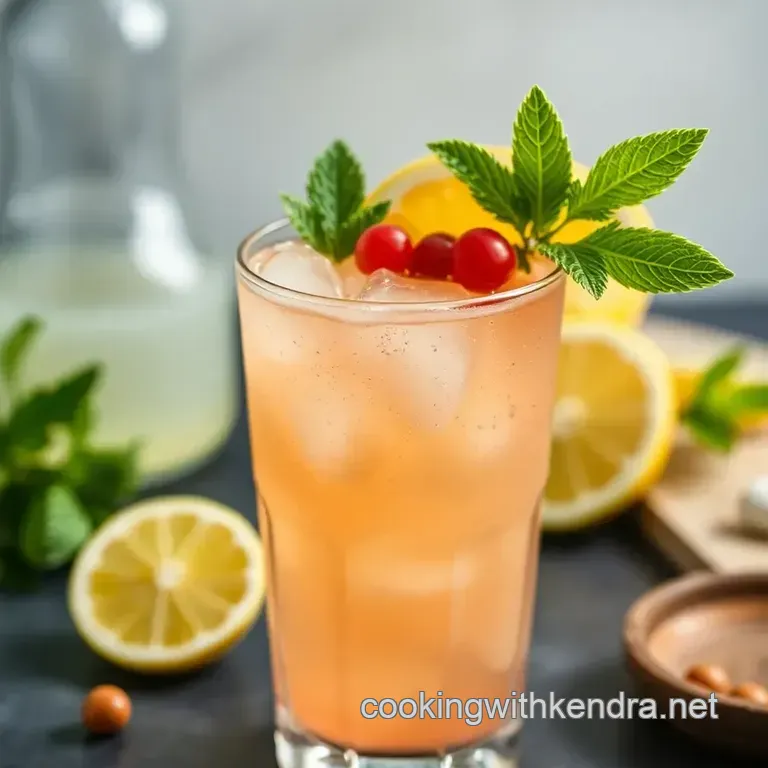 Bay Breeze Bliss: a Refreshing Cranberry & Grapefruit Cocktail presentation