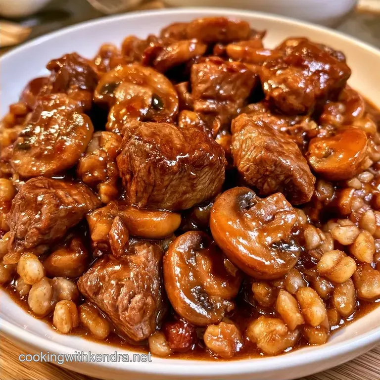 Old Fashioned Beef Barley Mushroom Stew